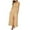 Beige, variant on Ecqkame Women's Summer Slip Long Dress Casual Sleeveless Sexy V Neck Spaghetti Straps Loose Dress Solid Color Cami Beach Dresses with Pocket Beige L