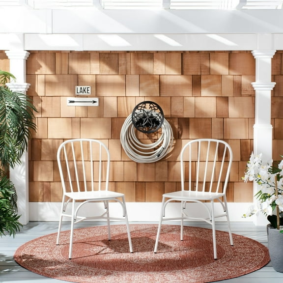 Safavieh Everleigh Outdoor Patio Side Chair - Matte White