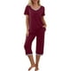 thumbnail image 3 of Pijama de bolsillo, conjunto de pijama para mujer, pijama transpirable, ropa de descanso, claridad notable, 3 of 6
