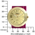 thumbnail image 4 of TKO ORLOGI Women Fashion Gold Metal Slap Watch with Silicone Slip-On Bracelet, 4 of 4