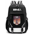thumbnail image 1 of Mochila beibao3 Attack on Titan, estilo universitario, alas marrones, 1 of 4