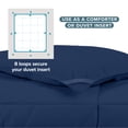 thumbnail image 6 of Bare Home Ultra-Soft 1800 Collection Down Alternative Comforter Duvet Insert - King/Cal King, Dark Blue, 6 of 9