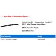 thumbnail image 2 of Hatch Handle - Compatible with 2007 - 2013 Mini Cooper Hatchback 2008 2009 2010 2011 2012, 2 of 2