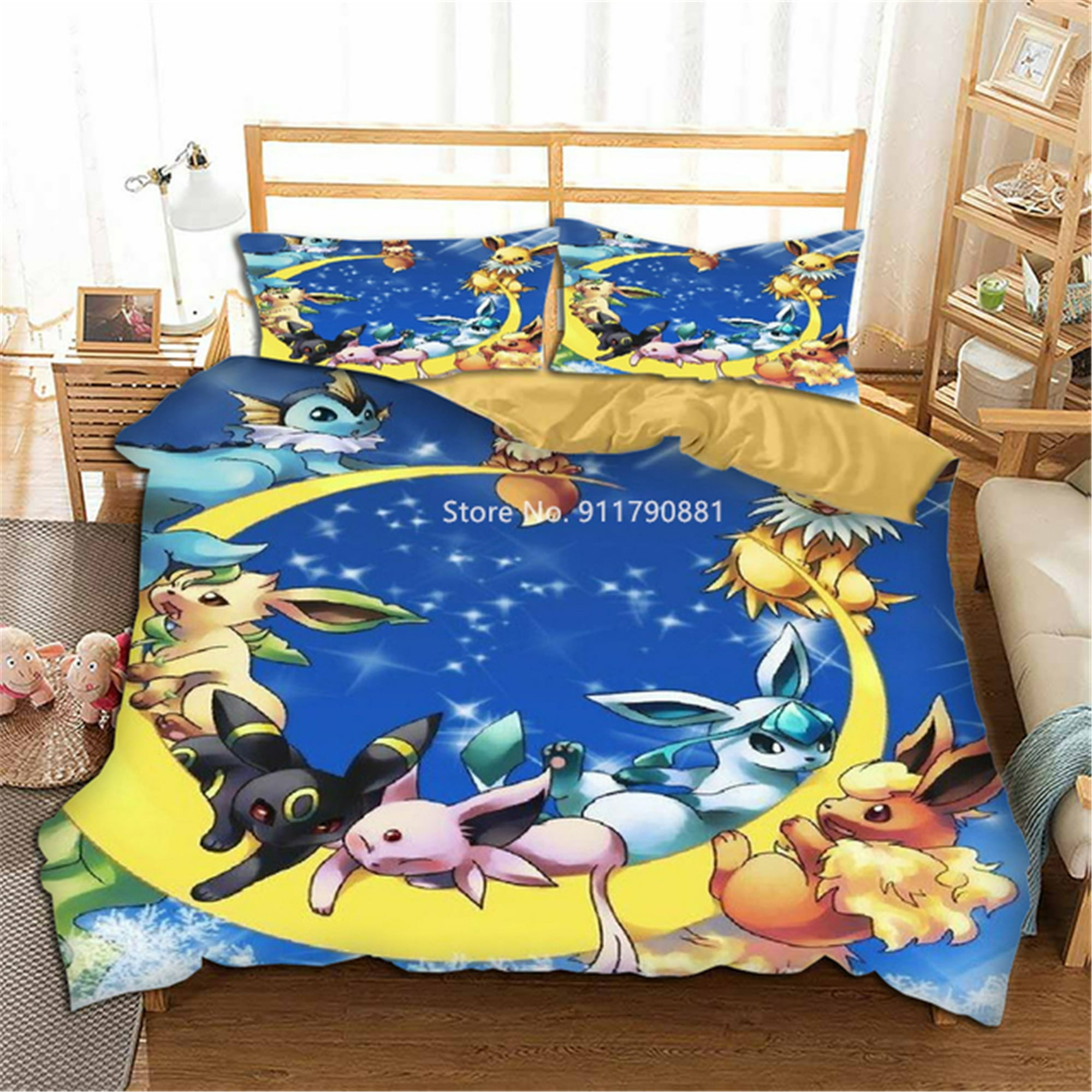 Pokemon Pikachu Series Us Europe UK Size Cartoon Quilt Pillowcase 2 3 US Queen 228x228cm 9