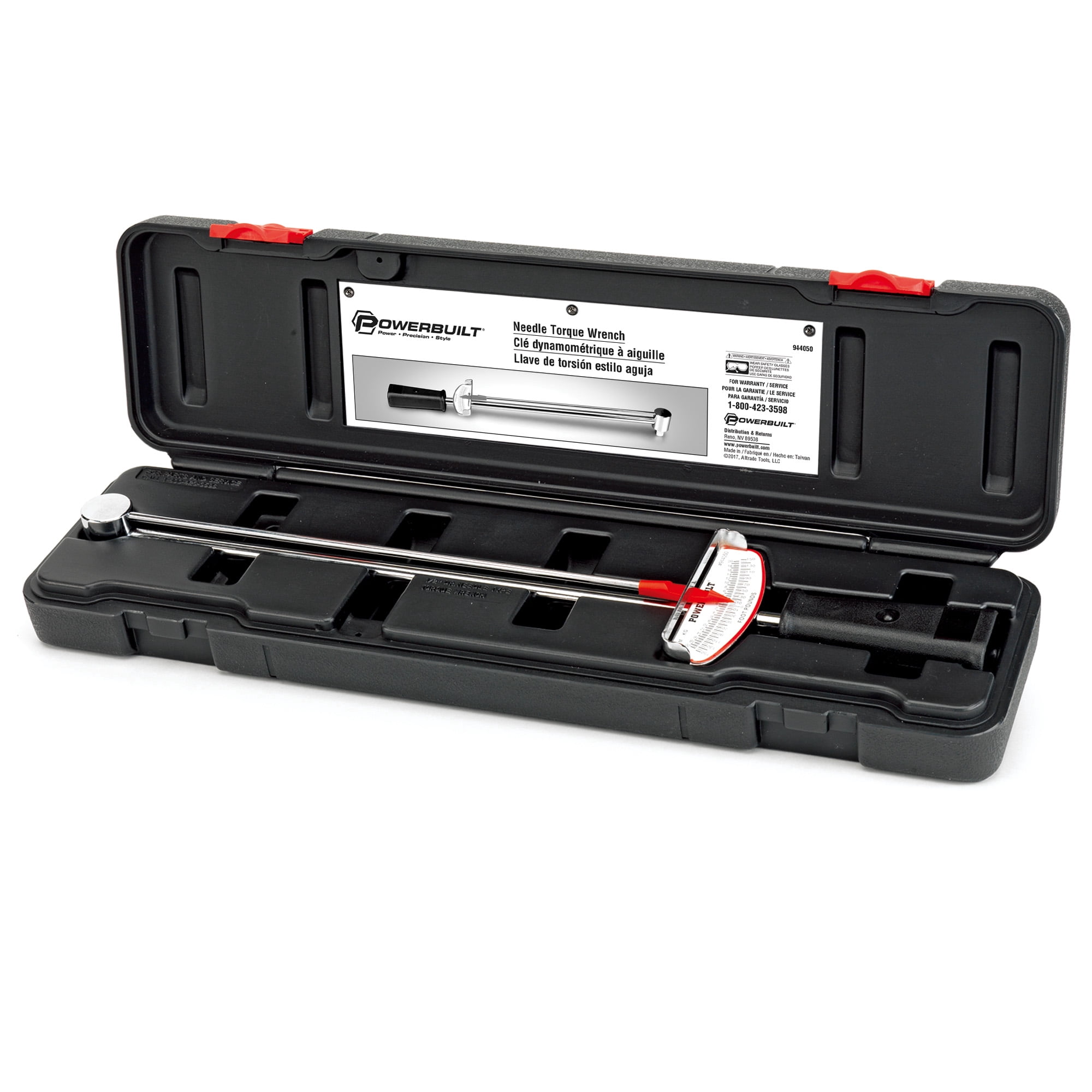 Powerbuilt 1/2 Inch Needle Type Torque Wrench Kit - 944050