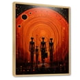 thumbnail image 2 of Designart "Tribal Ancient African Traditions III" African Tribal Floater Framed Canvas Print, 2 of 7