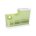 thumbnail image 4 of ADDHAT Organizador Para Utensilios De Cocina De Plástico PP Verde Con Escurridor Incorporado, 4 of 7