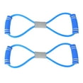 thumbnail image 1 of 2Pcs 8-Shaped Pull Rope Chest Expander Elasticity Belt Stretching Strap Yoga Fitness Equipmentblue, 1 of 9