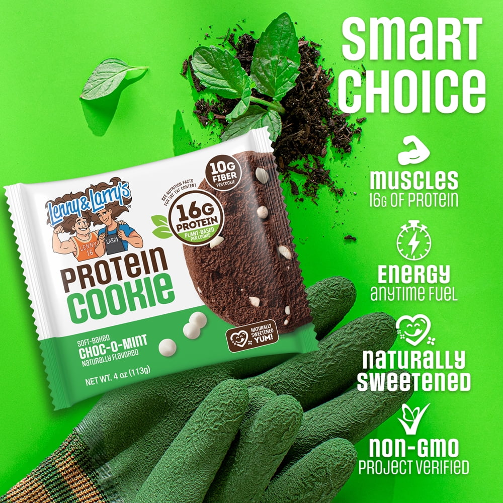 Lenny & Larry's Protein Cookie, Choc-O-Mint, 4 oz, 12 Ct