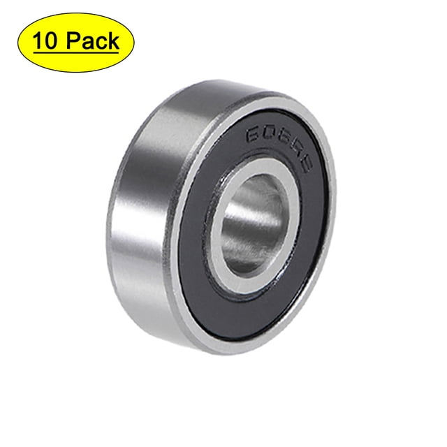 Rodamientos de Bolas de Surco Profundo Doble Sello Acero Cromado ABEC3, 8x22x7mm
