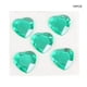 thumbnail image 5 of Matsuzay Pegatinas de diamantes de imitación de corazón, gemas de cristal acrílico, adornos ornamentales, de mano para álbum de Artesanía Verde Medio, 5 of 6