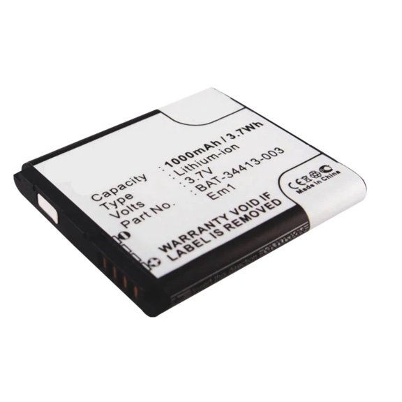 Batteries N Accessories BNA-WB-L3758 Cell Phone Battery - Li-ion, 3.7, 1000mAh, Ultra High Capacity Battery - Replacement for BlackBerry ACC-39508-201, BAT-34413-003, EM1 Battery
