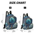 thumbnail image 2 of FORMRS Mini Backpack Purse for Women Quilted Travel Daypack Casual Shoulder Bag, Blue Planet, 2 of 7