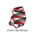 thumbnail image 3 of xihome Paquete de 2 cordones navideños para zapatillas y botas, 120 cm de largo, de polister, planos, de repuesto, con motivos navideños, estampados festivos en rojo y verde., 3 of 7