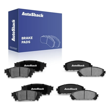 AutoShack Front & Rear Ceramic Brake Pad Set | Replacement for 2020-2023 Toyota Camry | 8-PC