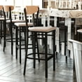 thumbnail image 3 of Flash Furniture Wright 31.875"H Square Full Back Restaurant Dining Barstool, Natural/Gray, 3 of 3