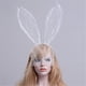 thumbnail image 1 of Diademas para mujer, diadema cuadrada de encaje transparente con orejas, ideal para fiestas de cosplay y disfraces de adultos., 1 of 2