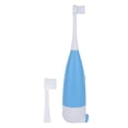 thumbnail image 4 of Cepillos de dientes eléctricos para niños de 0,3 W con pilas, cabezal de cepillo reemplazable, cerdas suaves, azul, 4 of 10