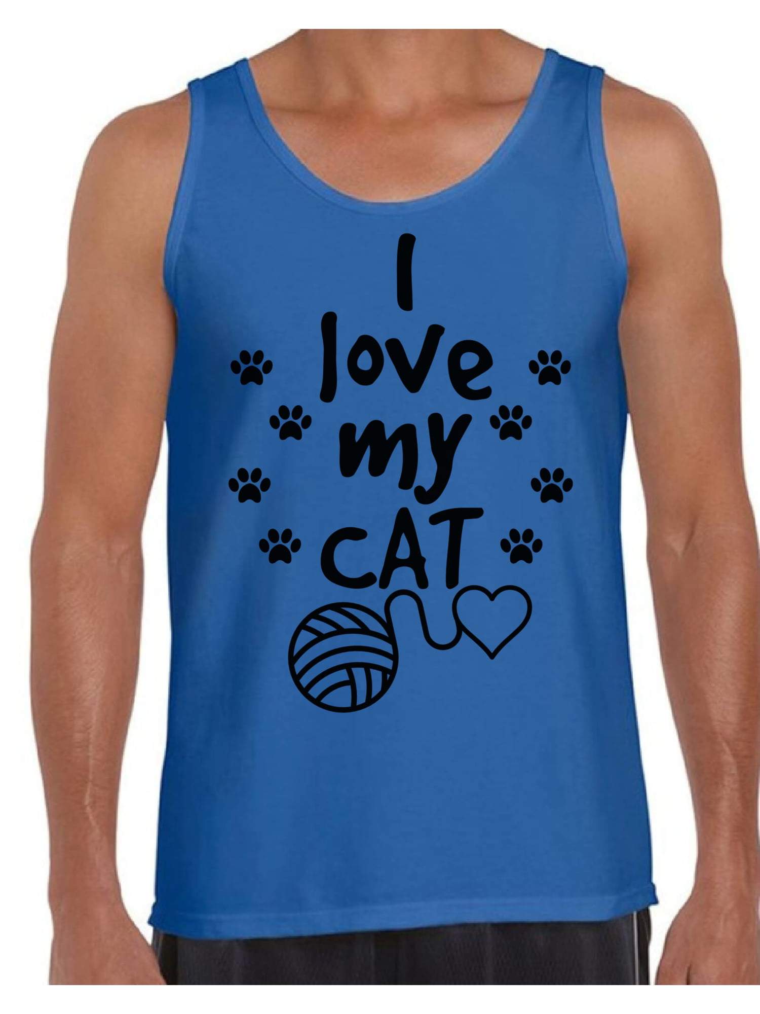Cat T-Shirt I Love My Cat Tank Tops for Men