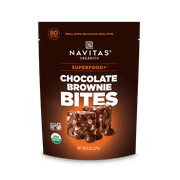 Navitas Organics, Organic Power Snacks, Chocolate Brownie, 8 oz Pack of 2