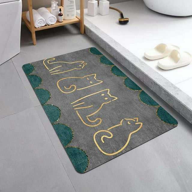 EGNMCR Outdoor Rug Bathroom Rugs Foot Cushions Super Absorbent Floor Mat Bathroom Absorbent And Quick Drying Carpet Floor Mats Door Bathroom Non Slip Floor Mats Floor Mats