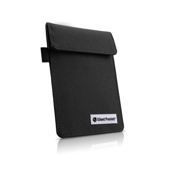 Silent Pocket Signal Blocking Faraday Key Fob Case - Car Anti Theft Device Shielding Against All Signal Types, Including RFID Blocking & Durable Faraday Bag