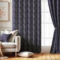 thumbnail image 2 of Vargottam Abstract Maze Design Blackout Curtains - Set of 2 Panels, 52 x 84 Inches Each - Light Blocking & Thermal Insulated Drapes with Grommet Top for Bedroom & Living Room - Blue, 2 of 9