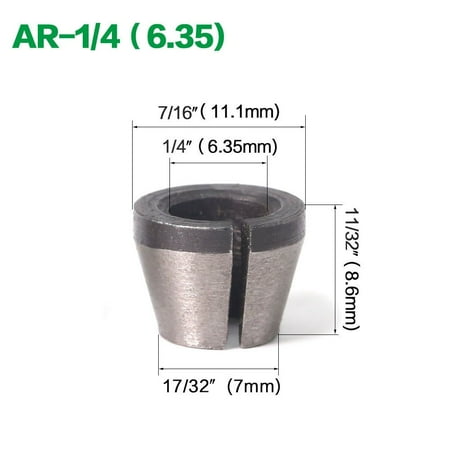 

Metric 6mm/inch 1/4 Chuck for Woodworking Trimmer Engraving Machine