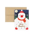 thumbnail image 2 of Moocorvic Vintage Kraft Paper Christmas Greeting Card Handmade Blessing Gift Card With Envelope, 2 of 9