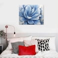 thumbnail image 4 of JEUXUS  Blue Flower Canvas Wall Art Flower Blossoming Picture Print Wall Painting Modern Artwork Wall Décor for Bedroom Living Room Bathroom, 4 of 4