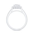 thumbnail image 2 of Rosec Jewels Moissanite Halo Engagement Ring for Women (D-VS1 Quality), 14K White Gold, US 6.50, 2 of 8