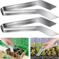 thumbnail image 1 of CHOK 2 Pcs Pinces de Transplantation de Semis - Pinces de Transplantation de Jardin en Acier Inoxydable de 6,7 Pouces - Pinces de Transplantation pour Réduire les Dommages aux Racines, 1 of 6