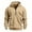 Khaki, variant on Boys Quarter Zip Hoodie Fleece Hooded Sweatshirt With Pockets Kids Soft Long Sleeve Pullover Fall Winter School Clothes Gray Size 10-12years