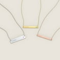thumbnail image 4 of Engravable Bar Pendant with Birthstone, 4 of 7