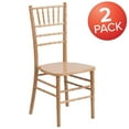 thumbnail image 4 of 2 Pack HERCULES Series Natural Wood Chiavari Chair, 4 of 9