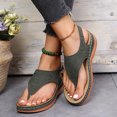 thumbnail image 4 of Samickarr Summer Sandals For Women Indoor And Outdoor Wide Summer Ladies Flip-Flops Wedge Heel Slippers Sandals Casual Flip Flops Women's Shoes, 4 of 9