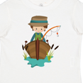 thumbnail image 4 of Inktastic Fishing Boy, Fisherman, Fishing Rod, Brown Hair Boys Toddler T-Shirt, 4 of 5