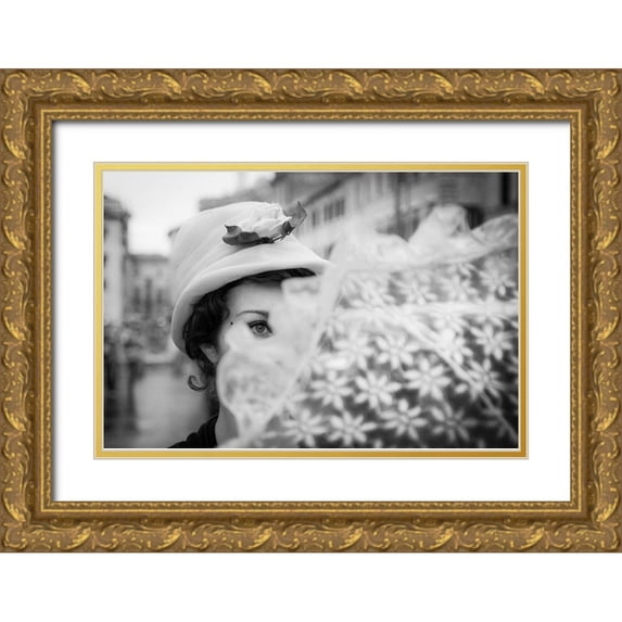 DanMasa 18x13 Gold Ornate Wood Framed with Double Matting Museum Art Print Titled - Mary Poppins