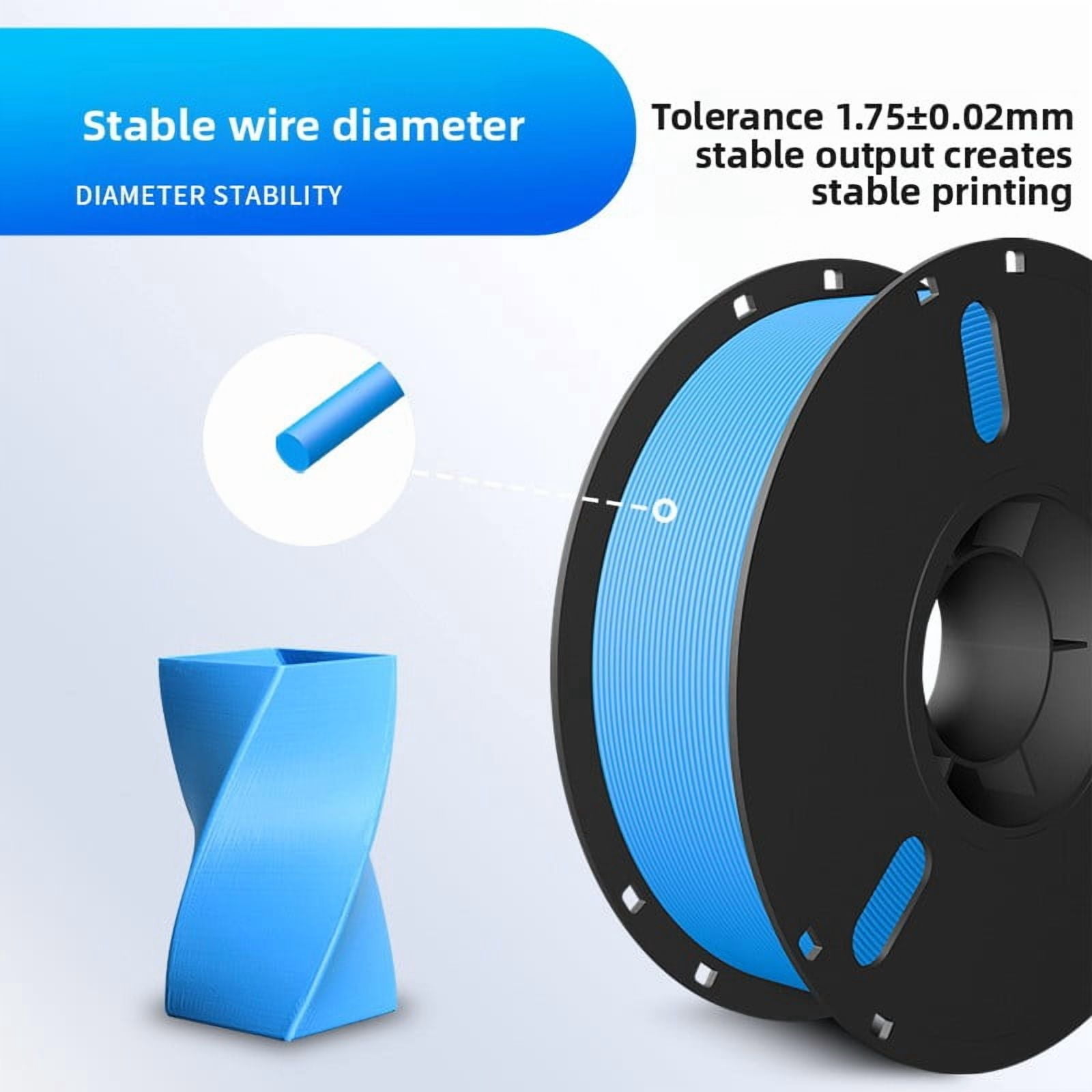 High Speed PLA 3D Printer Filament, Premium High-Speed Printing PLA Filament, Smooth Feeding Low Warp Durable 3D Printing Consumables, Universal for Most FDM High Speed 3D Printers
