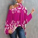 thumbnail image 1 of Pntutb, camisa informal para mujer, manga larga, cuello Halter, hombros descubiertos, blusa holgada con estampado de Polluer, tops Pntutb Pntutb-359, 1 of 5