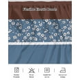 thumbnail image 5 of Blue Brown Flowers Wrap Around Bed Skirts for King Bed 18" Drop, Bed Skirt with Adjustable Elastic Belt Dust Ruffle Bed Valance for Bedroom Hotel Luxury Classic Botanical Art Elegant Bed Frame Cover, 5 of 7