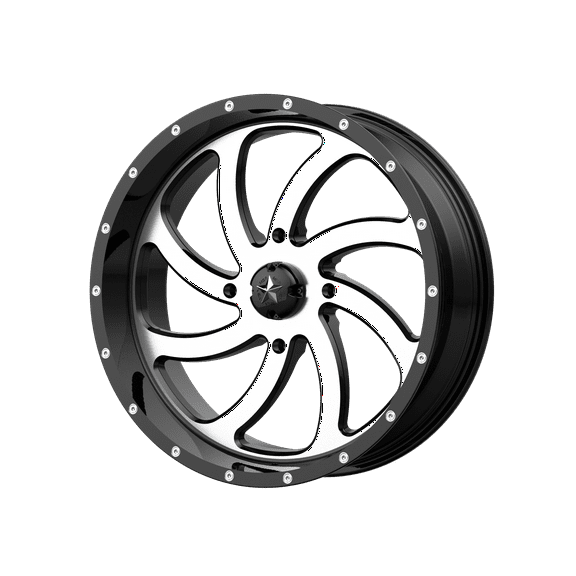 KMC-XD Wheels M36-020756 XDWM36-020756 SWITCH 20x7 4x156.00 MACHINED GLOSS BLACK (0 mm)