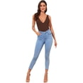 thumbnail image 5 of Women's Spaghetti Strap Knot Back Crop Top Wrap Cami Top, 5 of 5