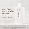 thumbnail image 2 of Native Body Wash for Women & Men, Sulfate Free, Coconut & Vanilla, 36 fl oz, 2 of 12