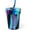 Borealis, Tie-Dyed - Opaque, variant on Silipint Silicone 8 oz Kids Straw Tumbler, Marigold