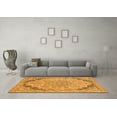 thumbnail image 3 of Ahgly Company Indoor Square Abstract Orange Modern Area Rugs, 7' Square, 3 of 4