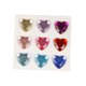 thumbnail image 2 of Billuyoard 10 hojas de pegatinas de diamantes de imitación, calcomanías acrílicas de mano para niños, estudiante tridimensional DIY, amor, corazón, Artesanía color mezclado Billuyoard HA062097-02B, 2 of 6