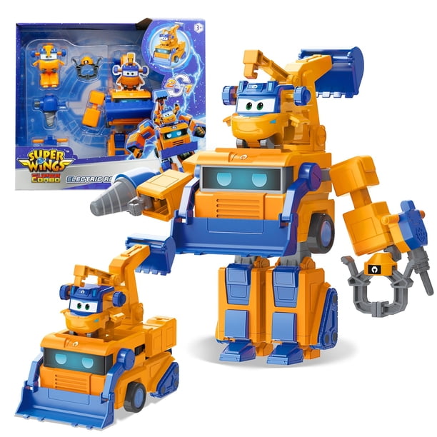 Juguete Super Wings Marty Robot Transformable 2 en 1 de 15 cm