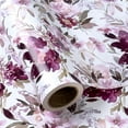 thumbnail image 2 of WRAPAHOLIC Reversible Wrapping Paper - Mini Roll - 17 Inch X 33 Feet - Beautiful Purple Floral Design for Wedding, Party, Birthday, Holiday, Baby Shower, 2 of 7