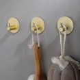 thumbnail image 2 of Bathroom Hooks Self-adhesive Gold - 4 Pack Towel Hooks Wall Hooks Clothes Hooks Strong Adhesive 4.5*-good Quality, 2 of 5